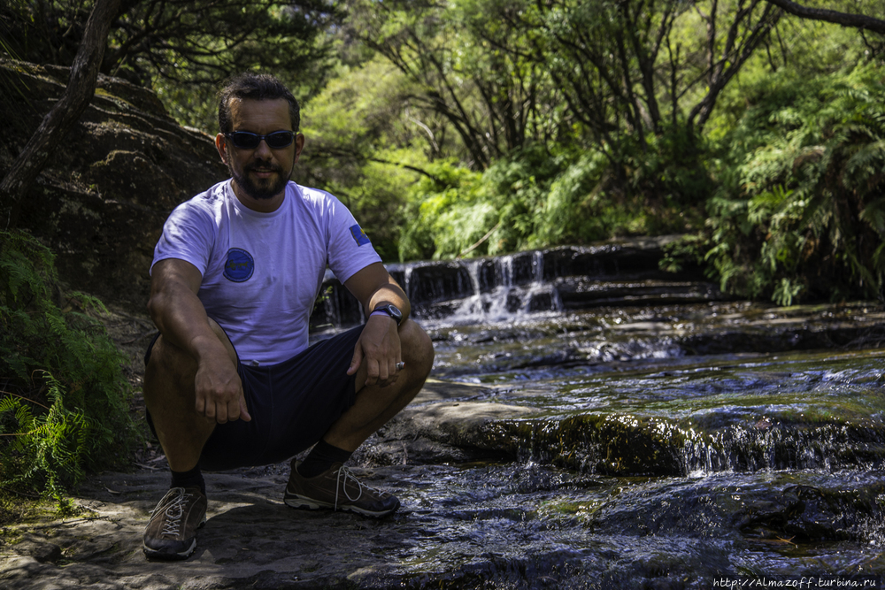 алматинский путешественник Андрей Гундарев (Алмазов) в Австралии Блу-Маунтинс Национальный Парк, Австралия