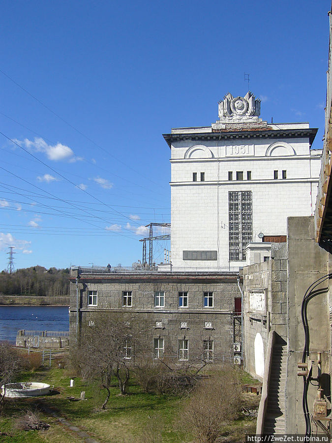 Маленький городок на большой реке Подпорожье, Россия