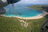 Flamenco beach с самолета.