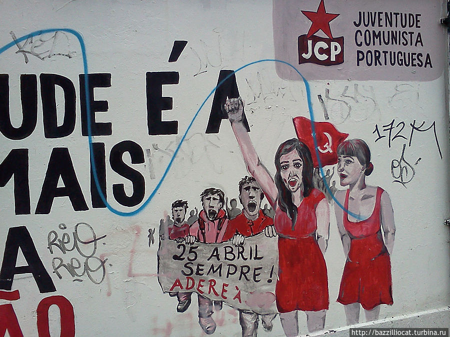 Уличное граффити в Португалии Португалия