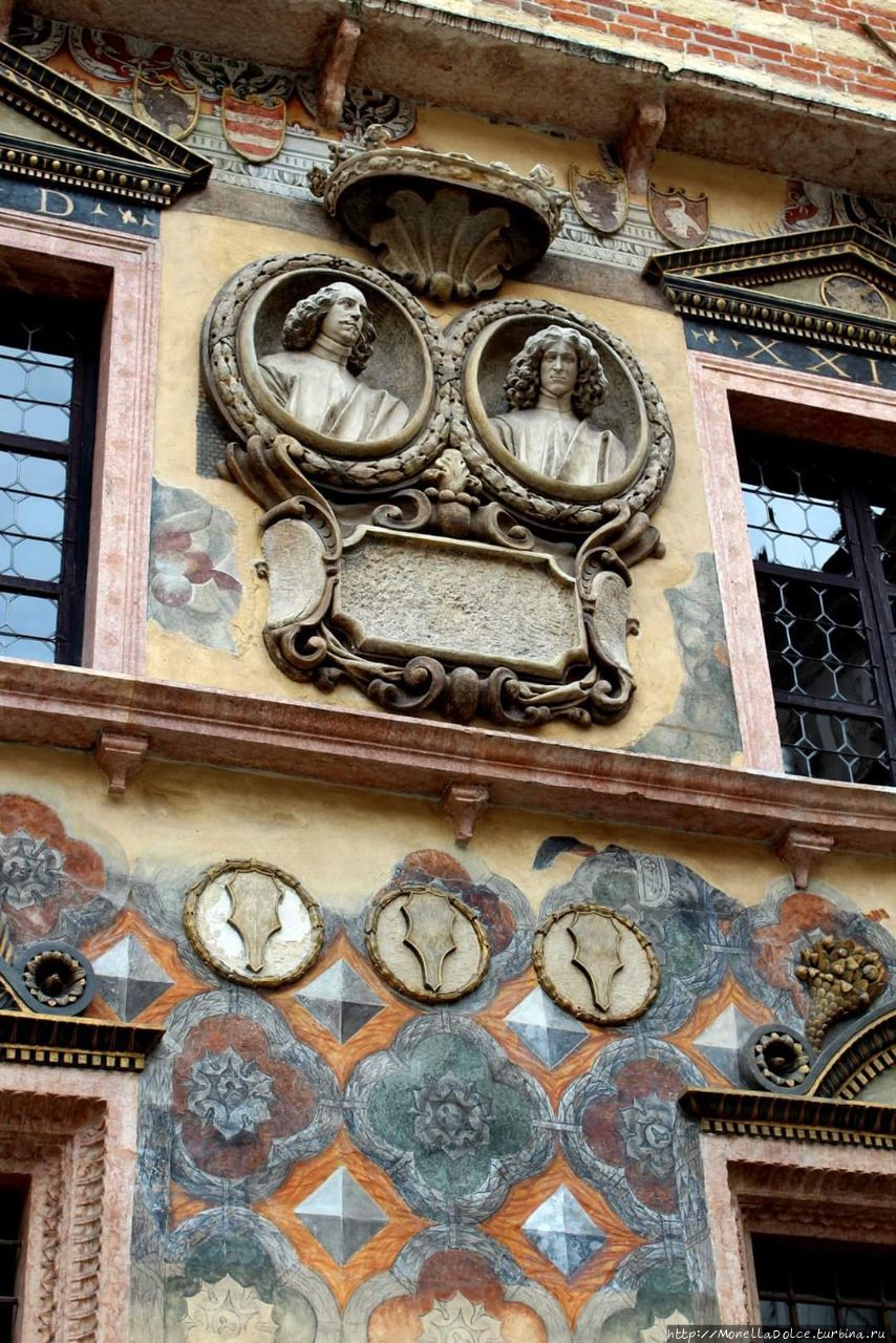 Маршрут в историческом центре Verona. Верона, Италия