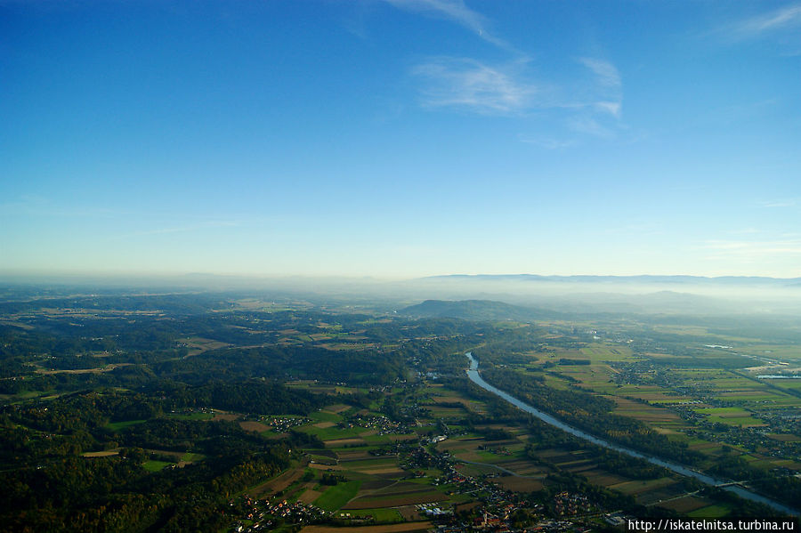 Вверх на воздушном шаре Грац, Австрия