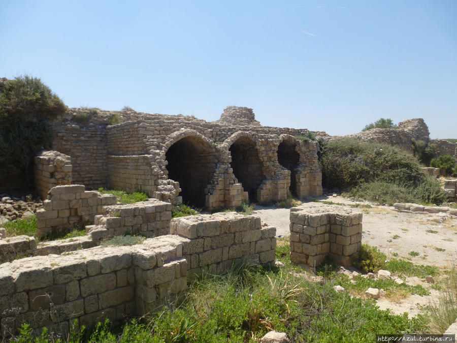 Внутри крепости постройки Ашдод, Израиль