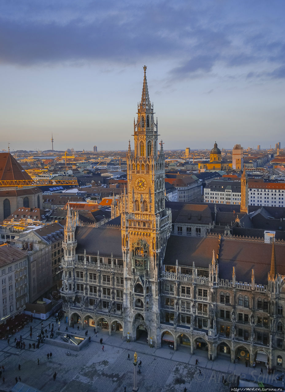 Закат над Мюнхеном Мюнхен, Германия