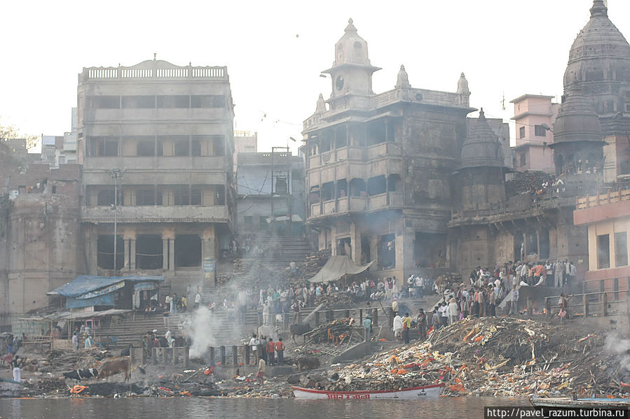 Кремация на берегах Ганги