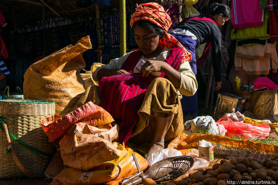 Рынок на озере Инле. День 1 Озеро Инле, Мьянма