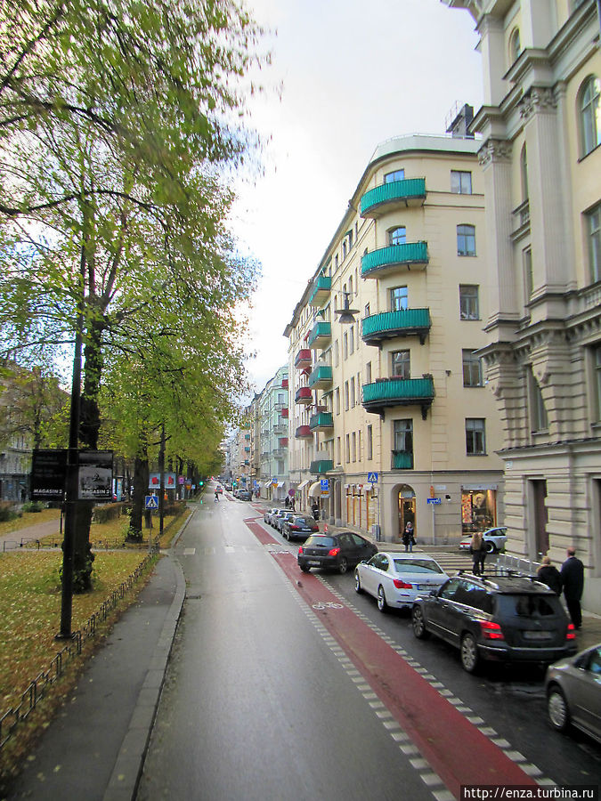 Улица Karlavägen. Стокгольм, Швеция