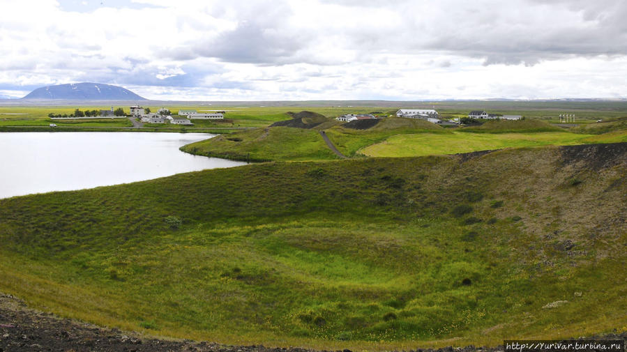 Достопримечательности исландского озера Миватн Озеро Миватн, Исландия