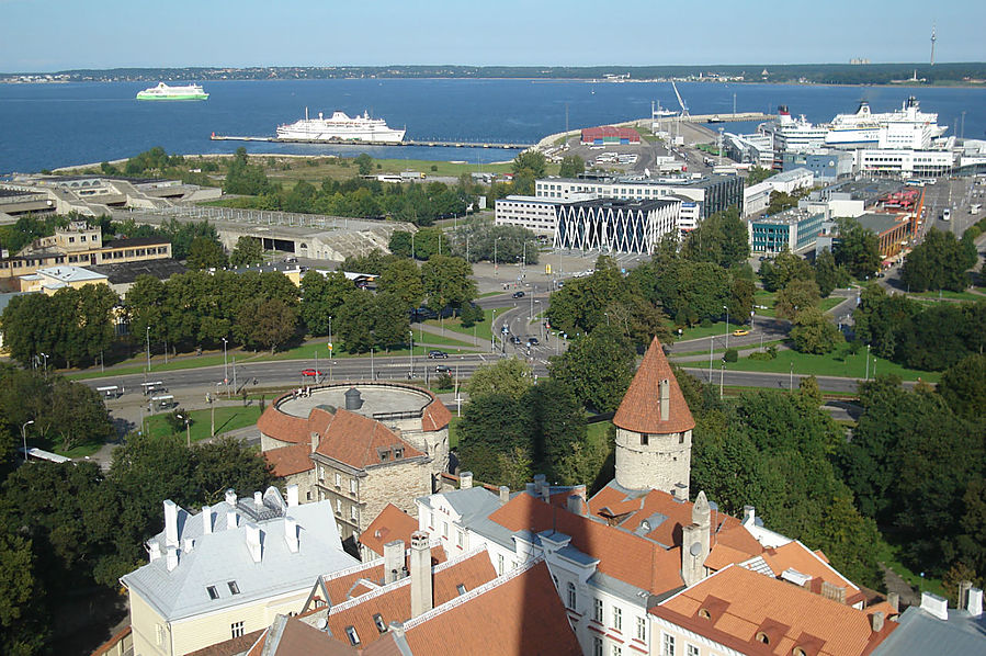 вид с башни Таллин, Эстония