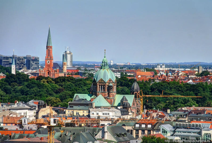 Панорама с Новой Ратуши Мюнхен, Германия