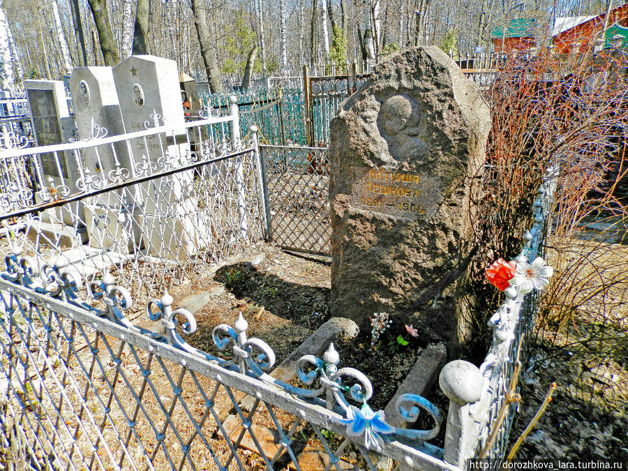 Могила дочери писателя на Бугровском кладбище Нижнего Новгорода. Нижний Новгород, Россия