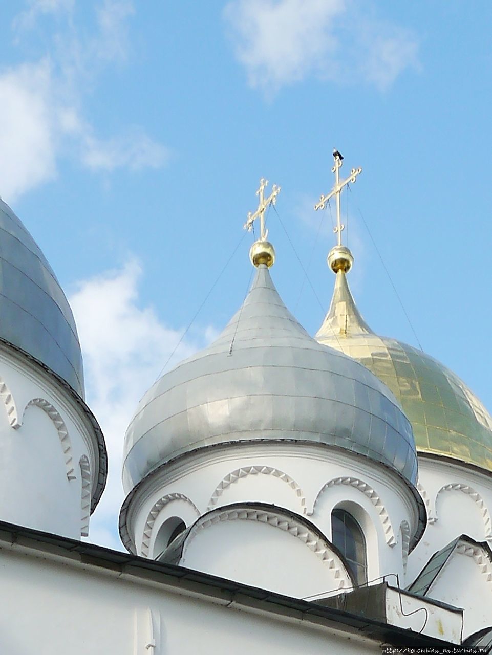 Голубь на кресте Великий Новгород, Россия