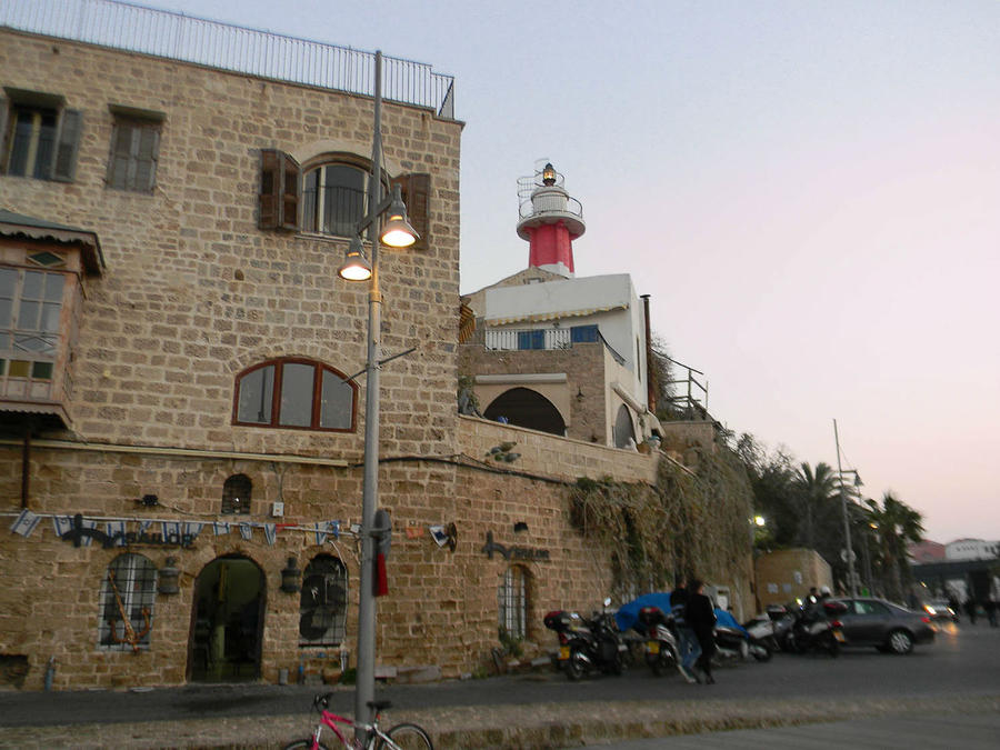 маяк, построенный в 1936 году Яффо, Израиль