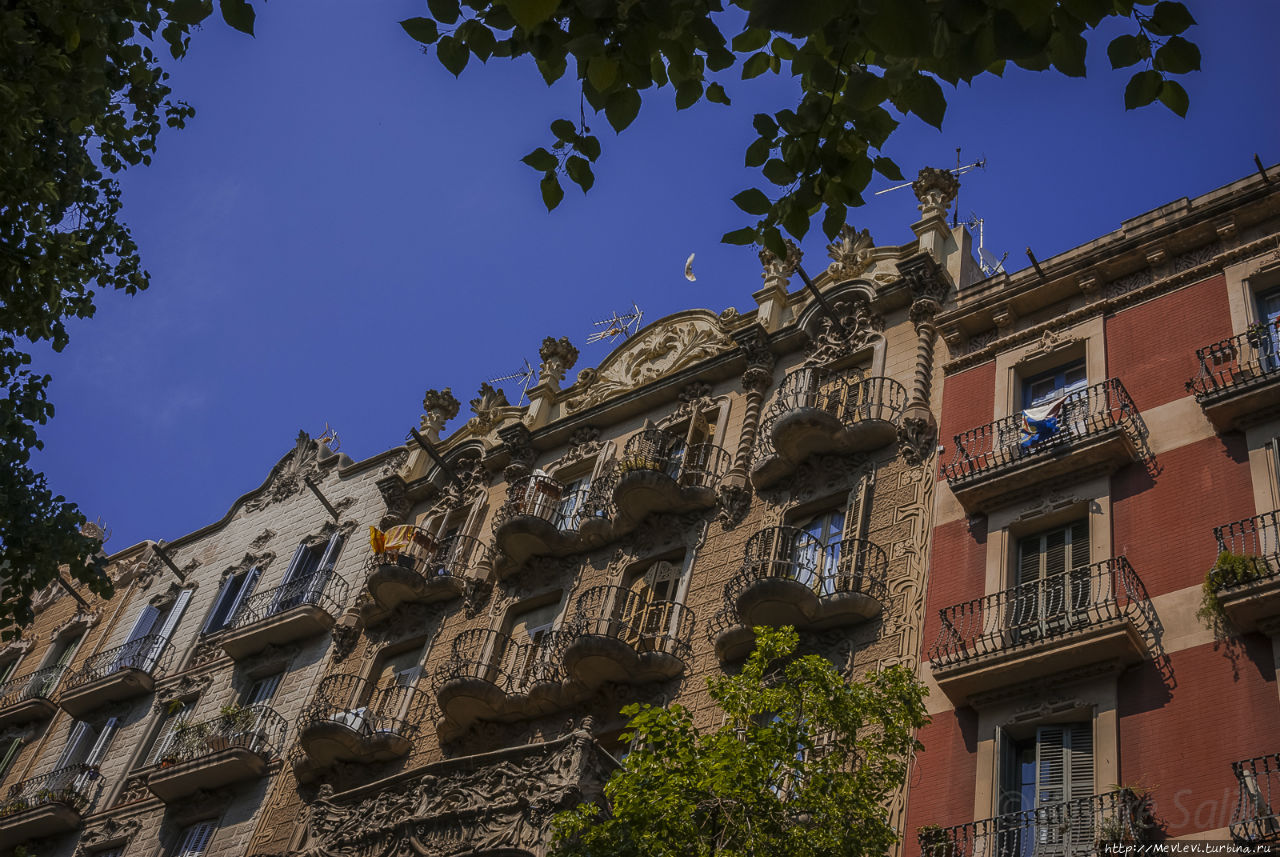 Интересный район в Барселоне Барселона, Испания