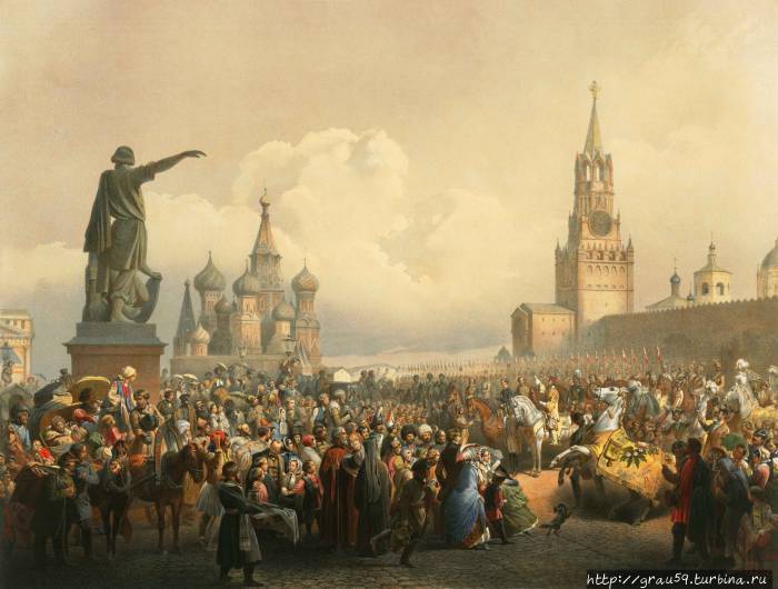 Тимм Василий Федорович (Георг Вильгельм) (1820-1895) «Коронационные торжества » 26 августа 1856 года(Из Интернета) Москва, Россия