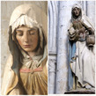 Скульптура Св. Марты в церкви Сент-Мадлен.