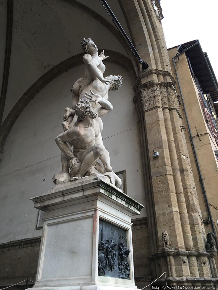 Флоренция: piazza della Signoria, palazzo Vecchio Флоренция, Италия