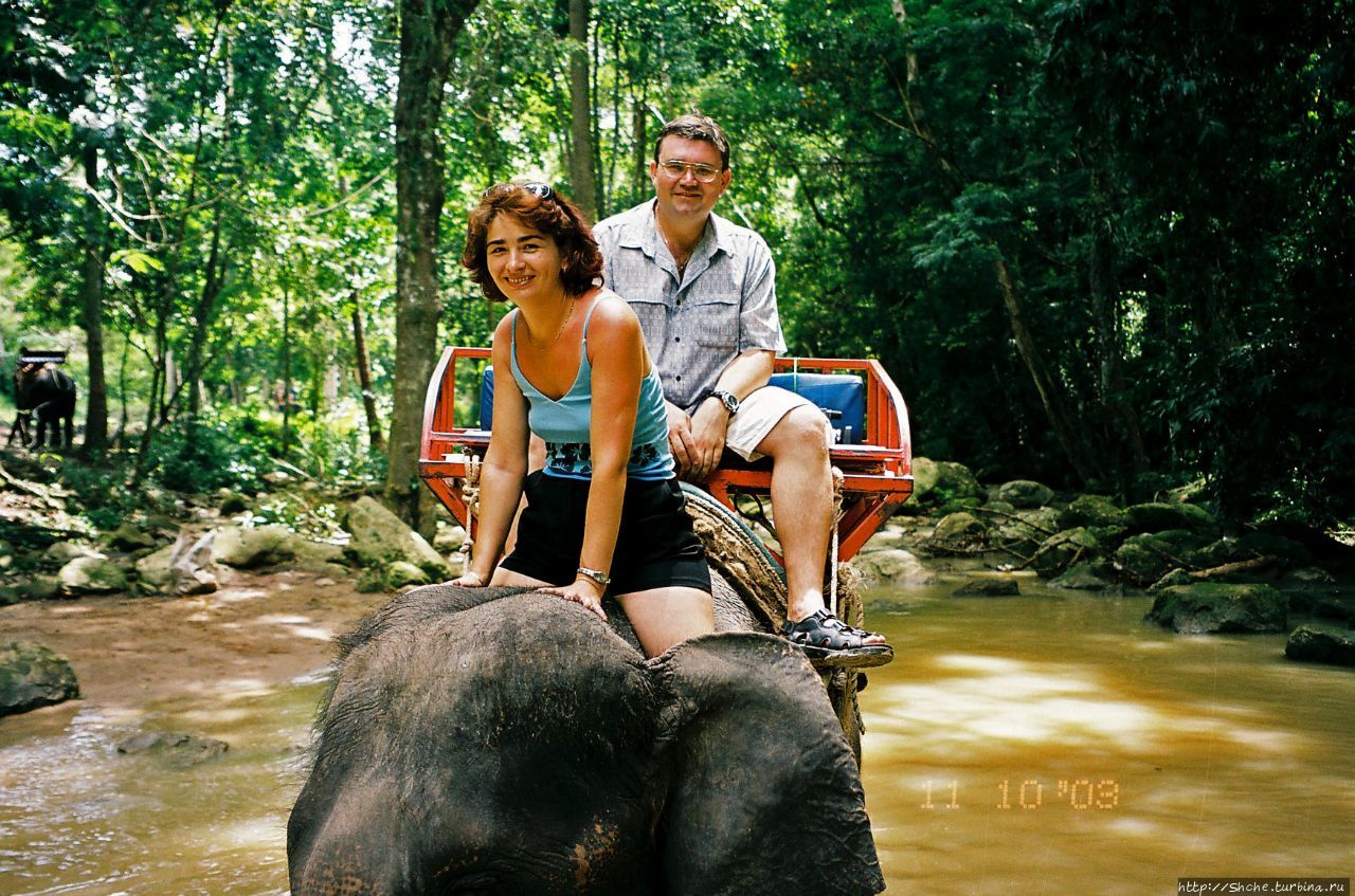Треккинг на слонах На-Муянг, Таиланд