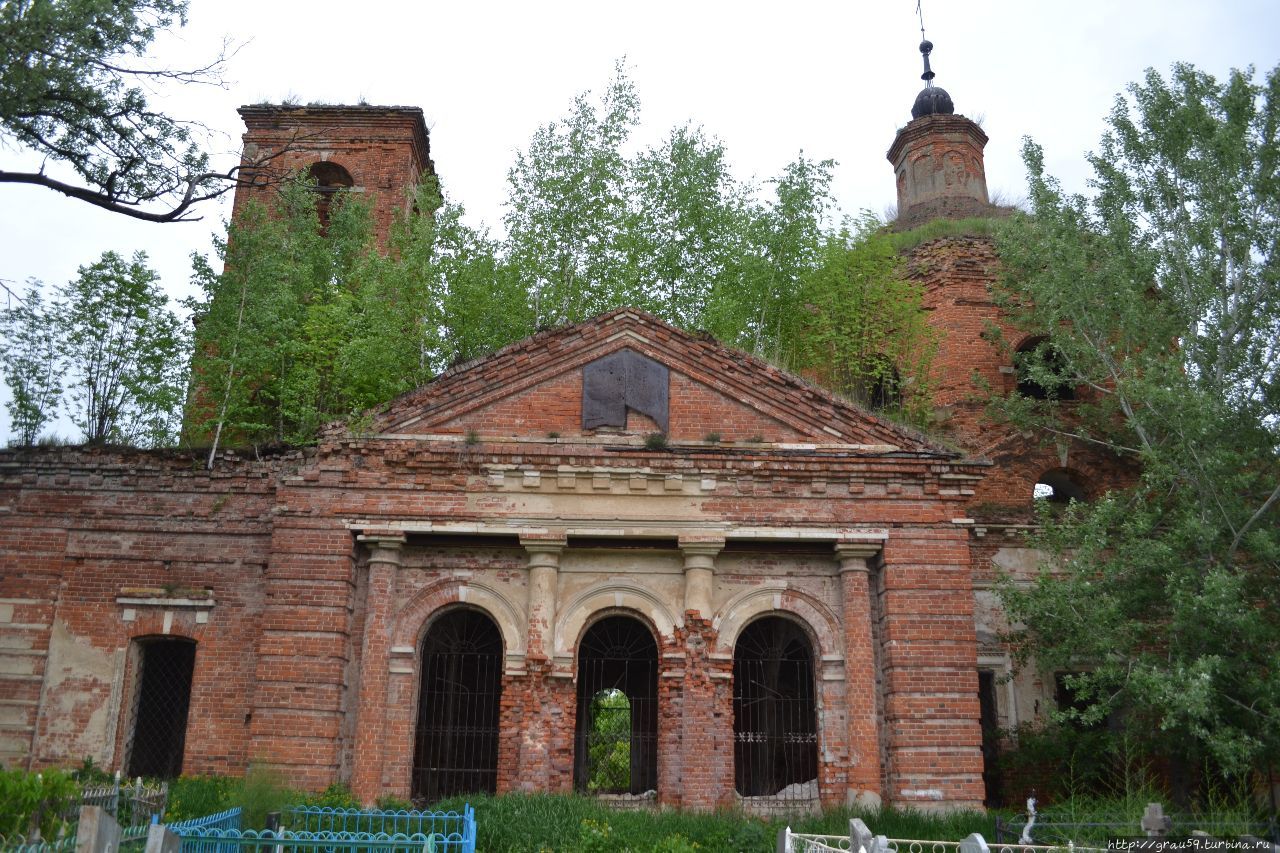 Всехсвятская кладбищенская церковь Крапивна, Россия