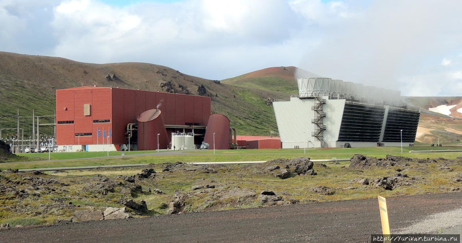 Геотермальная электростанция Krafla снабжает энергией весь северо-восток Исландии Рейкьяхлид, Исландия