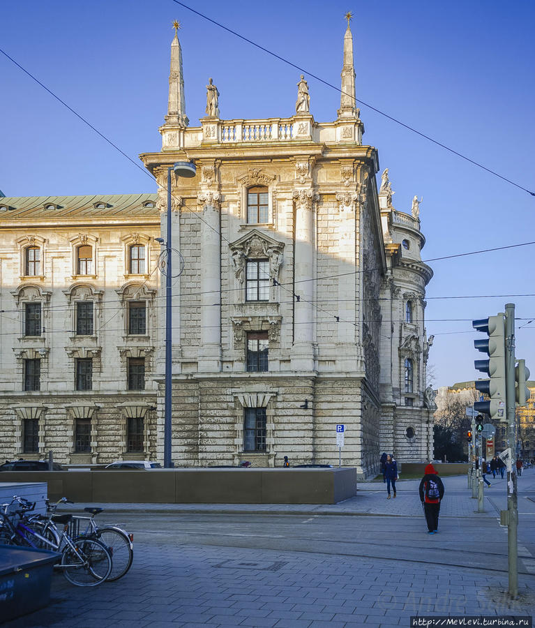 Здание Дворца Правосудия (Юстиции) (Justizpalast) Мюнхен, Германия