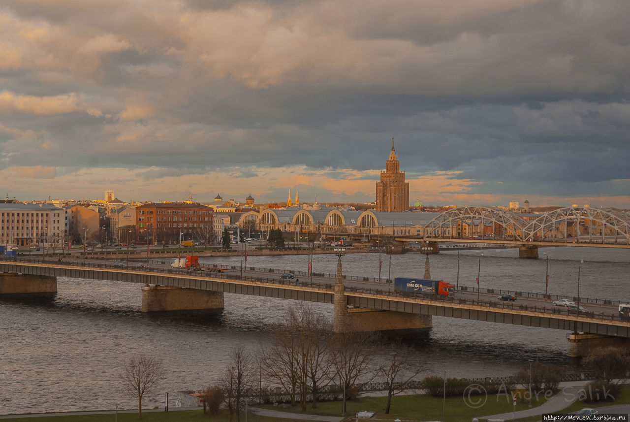 Панорама Старой Риги Рига, Латвия