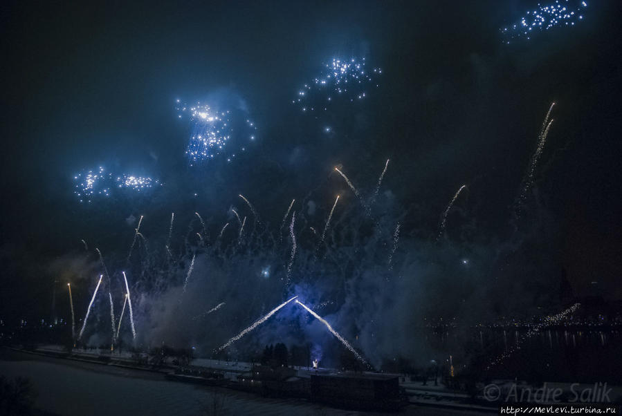 Празднование Нового года Рига, Латвия