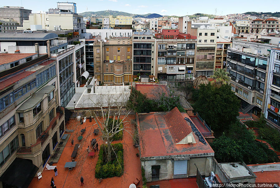 Вид с крыши дома Мила Барселона, Испания