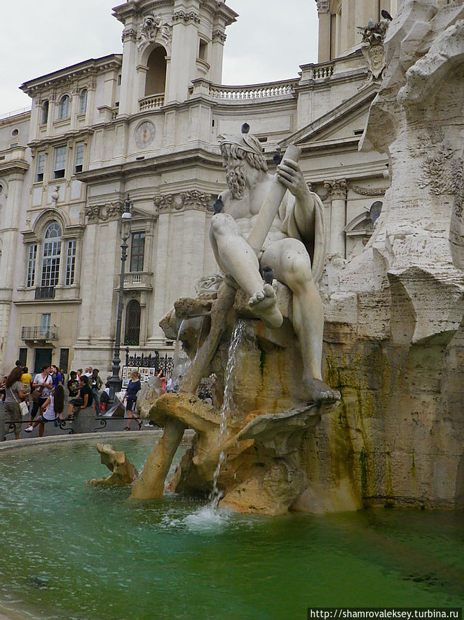 Площадь Навона и её фонтаны Рим, Италия