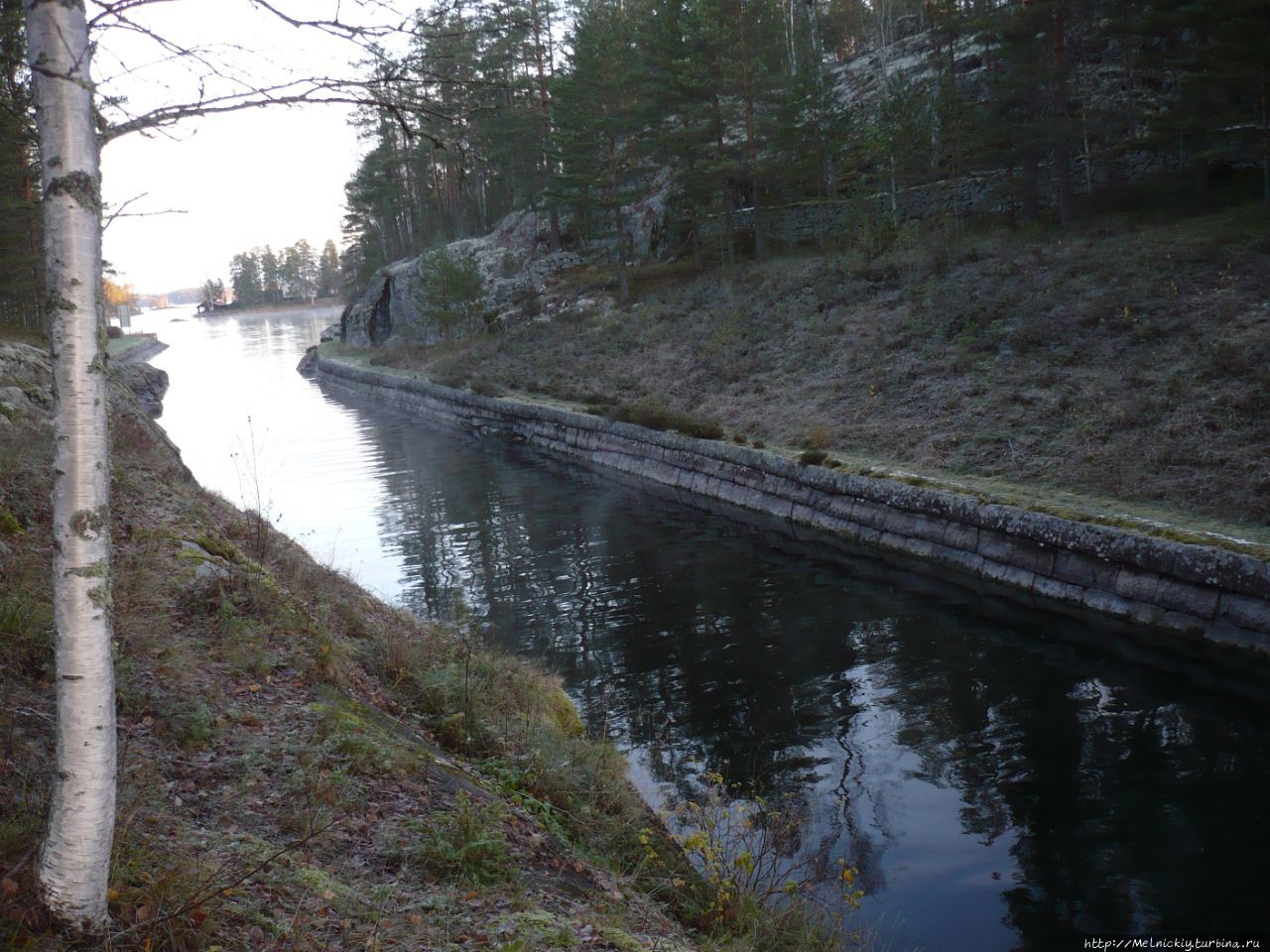 Старинный город на берегу озера Сайма Ристиина, Финляндия