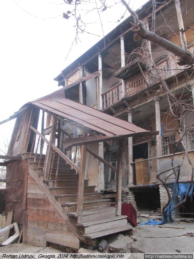 Разрушенные дома Тбилиси Тбилиси, Грузия
