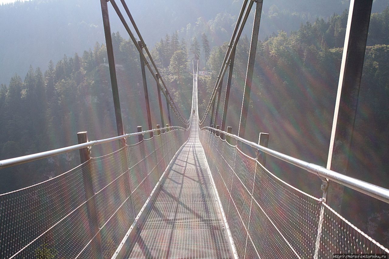 Подвесной мост, замок Эренберг и русский след в Ройтте Ройтте, Австрия