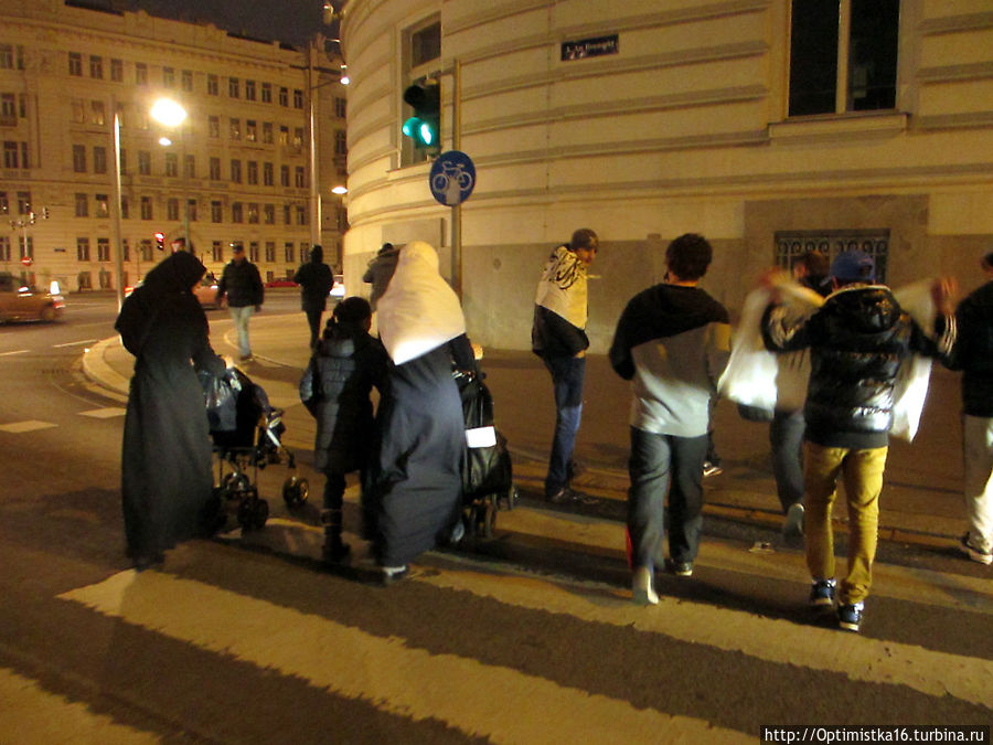 Исламский митинг на площади Шварценбергплатц Вена, Австрия