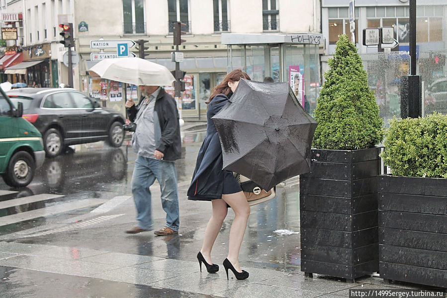 Парижский дождь или происшествие с зонтиком Париж, Франция