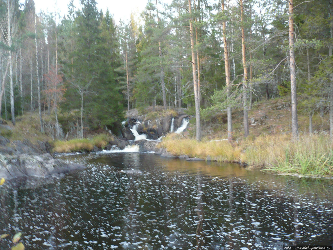 Водопад Ахинкоски Рускеала, Россия