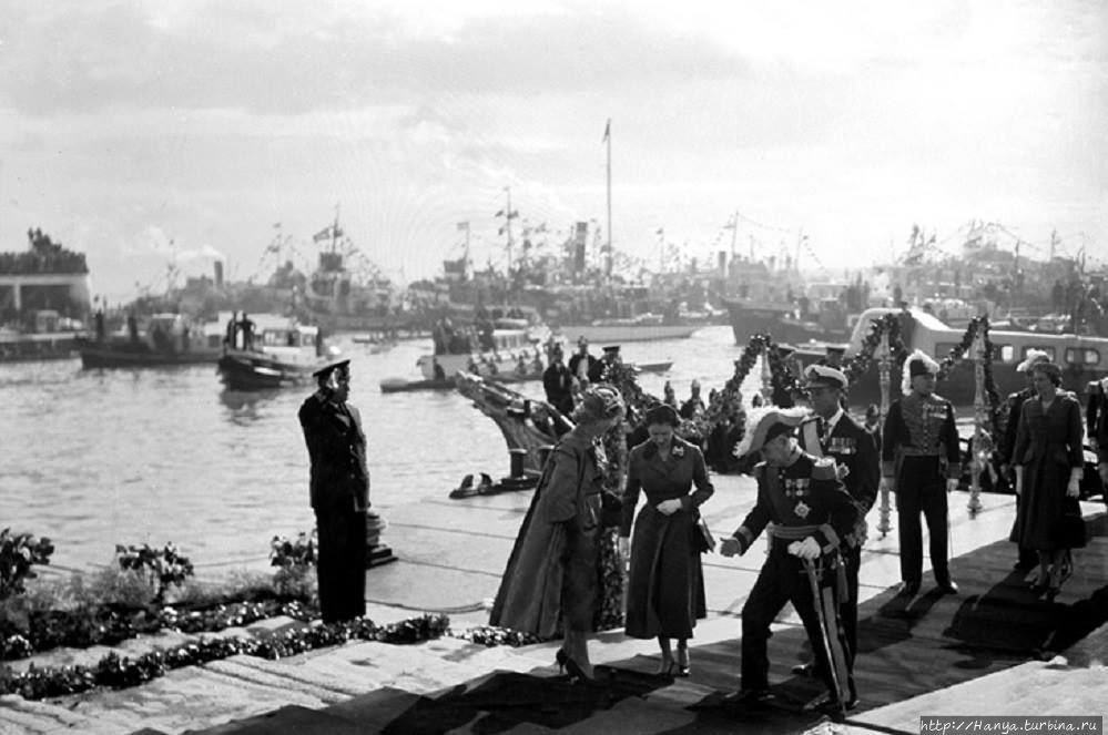 Визит английской королевы Елизаветы в 1957 г. Из интернета