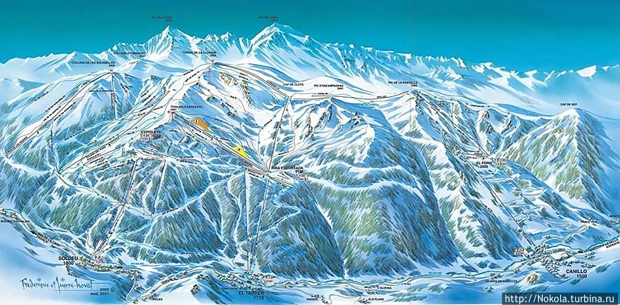 Схема трасс Пал-Аринсал