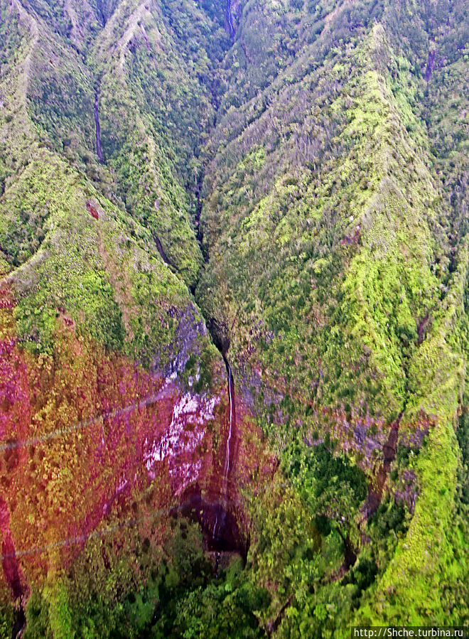 На вертолете над Кауаи. Этап 1. Горы и водопады. Окончание Остров Кауаи, CША