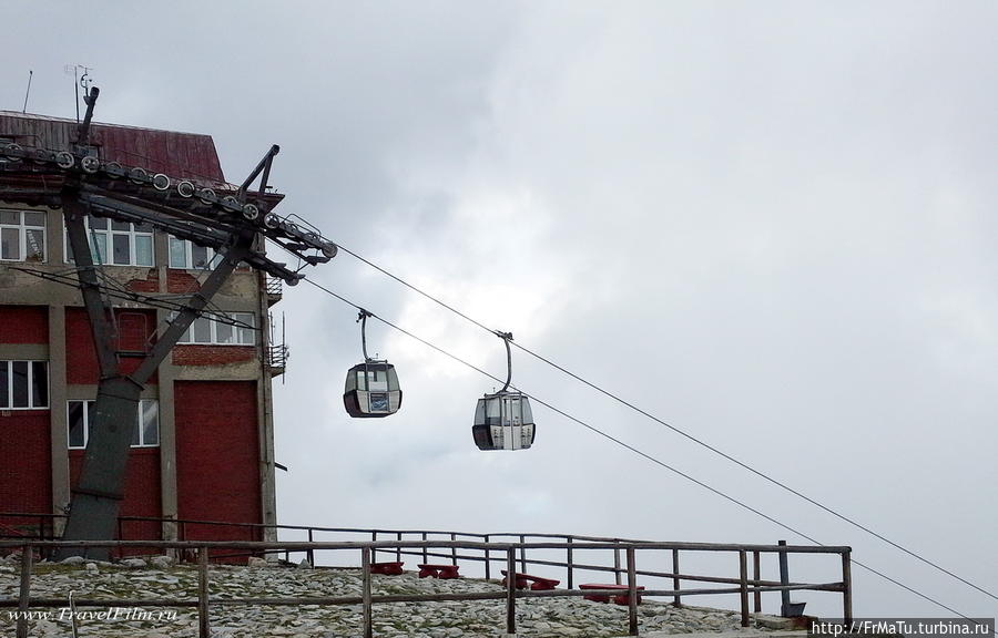 На  лыжи  в  Высокиех Татрах Татранска-Ломница, Словакия