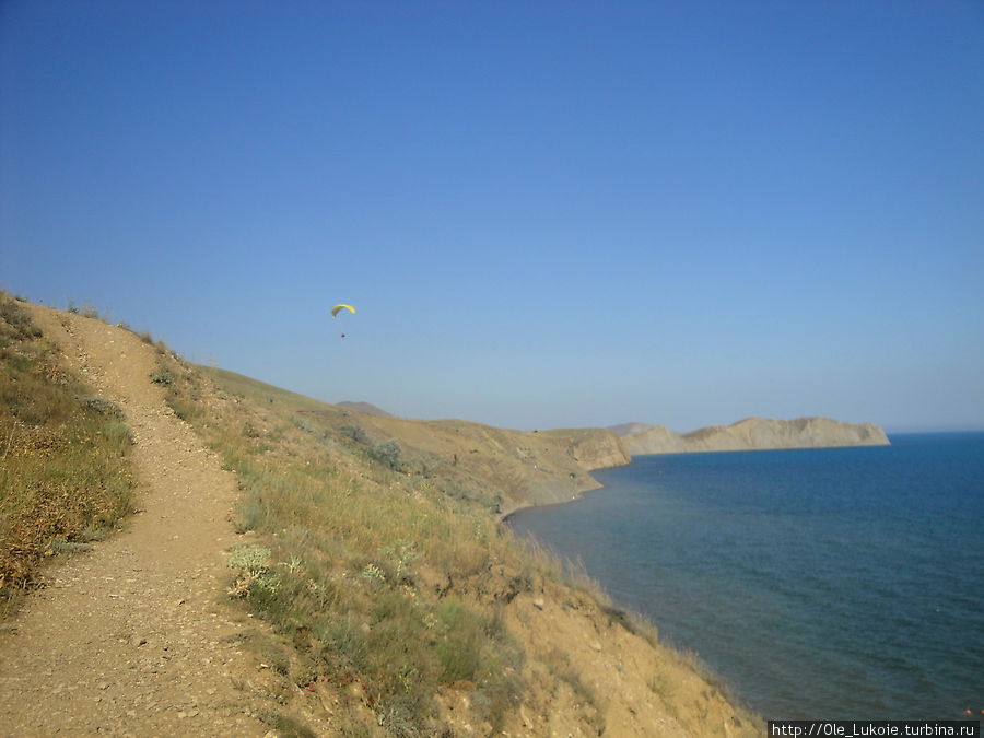 Гора, с которой стартуют планеры Коктебель, Россия