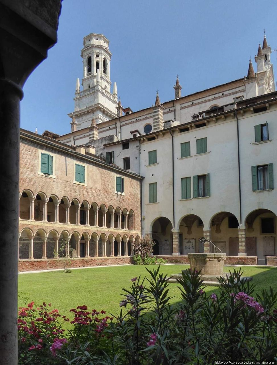 Маршрут в историческом центре Verona. Верона, Италия