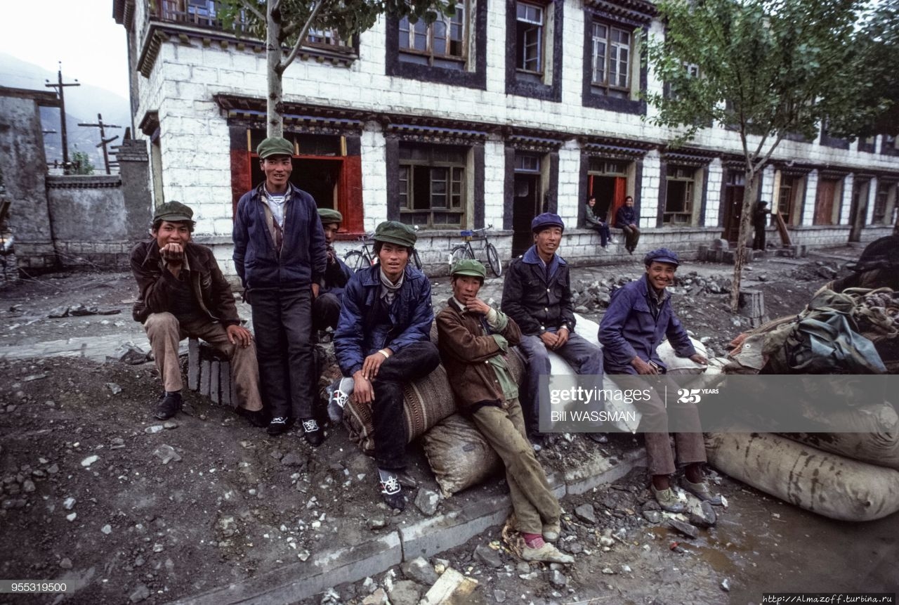 Фотография города Цетан (Tsetang) 1986 года Цетан, Китай