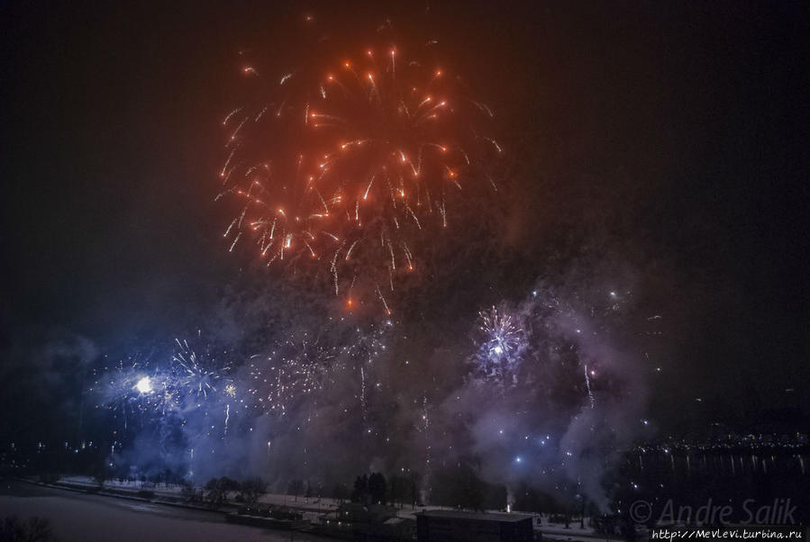 Празднование Нового года Рига, Латвия