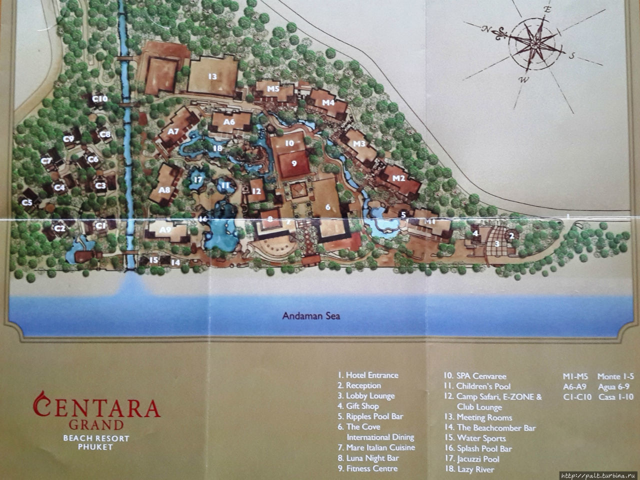 План отеля Карон, Таиланд