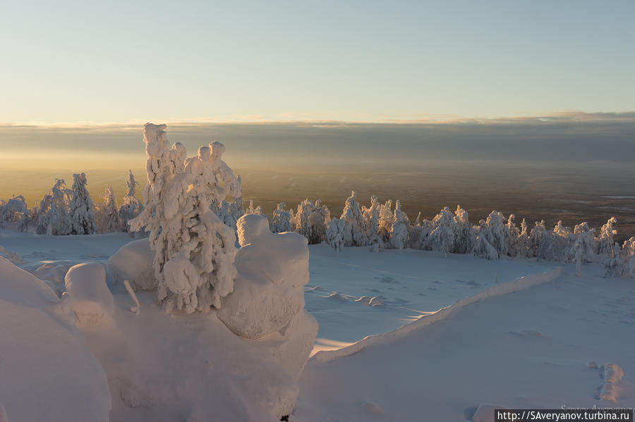 Пастбище и покос, сейчас покрыты снегом Качканар, Россия