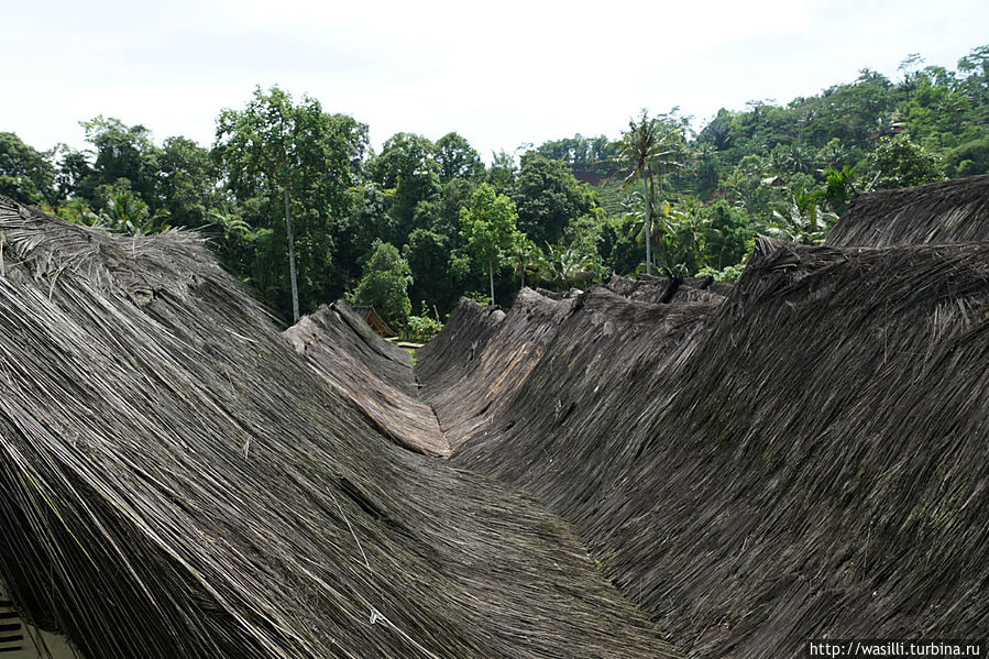 Многослойные крыши из природных материалов. Срок службы такой крыши — 10 лет!!! Ява, Индонезия