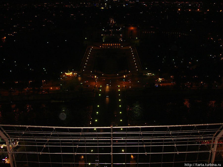 Вид на город со смотровой площадки башни Париж, Франция