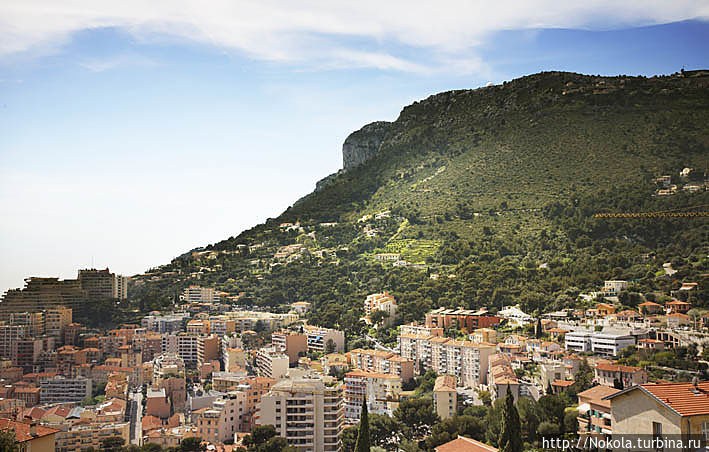 Босолей — взгляд на Монако свысока Прованс-Альпы-Лазурный берег, Франция
