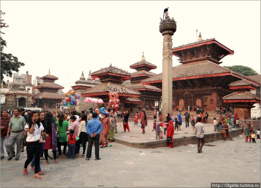 В этот раз здесь было многолюдно Катманду, Непал
