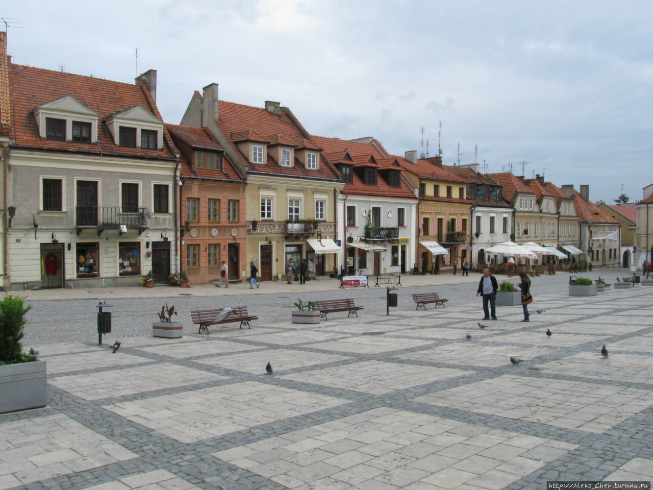 Дома на рыночной площади Сандомир, Польша
